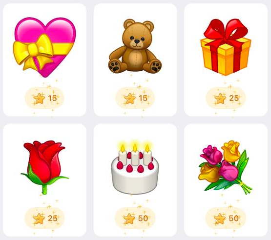 Какие есть подарки в Telegram