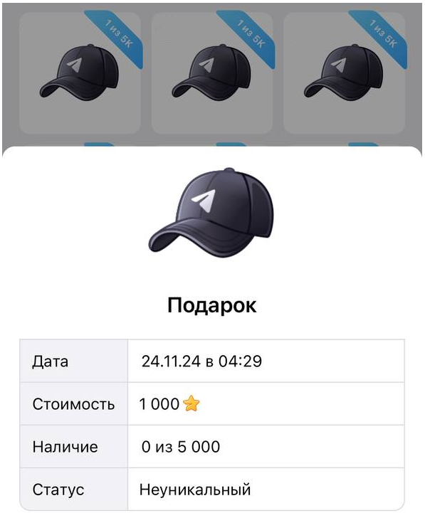 Подарок кепка дурова