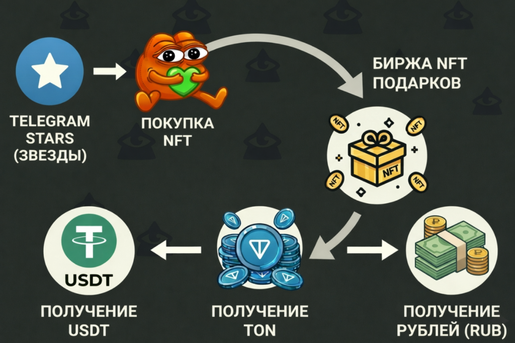 Как вывести звезды с Telegram в TON Схемы вывода